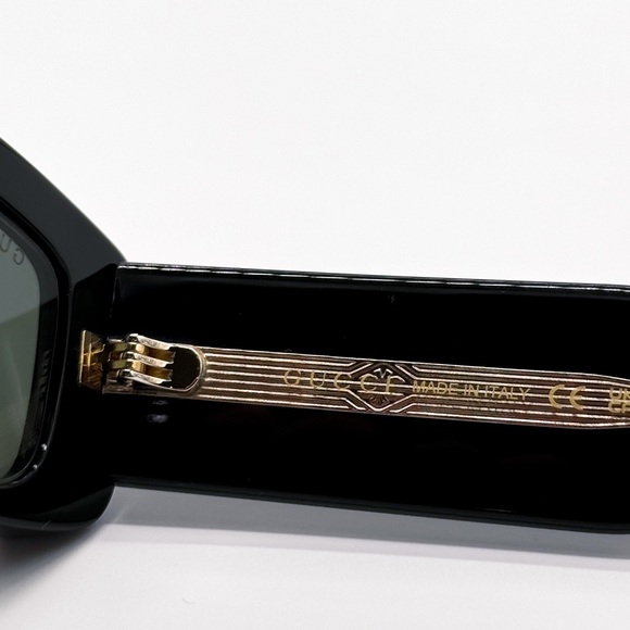 NEW GUCCI GG1528S 001 SQUARE BLACK GREY WOMEN SUNGLASSES GUCCI - Picture 12 of 14